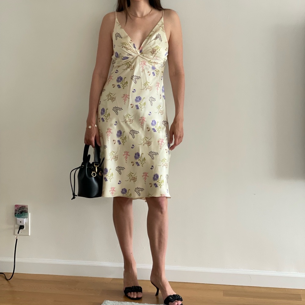 Gorgeous Vintage 100% Silk Dress
